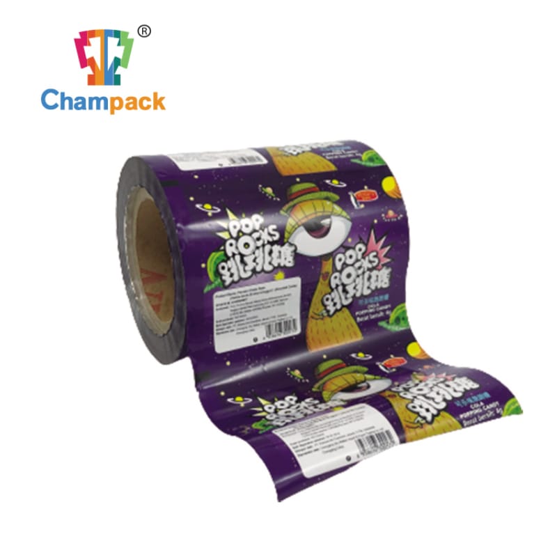 OEM fødevarekvalitet pop slik aluminiumsfolie BOPP plastpose laminerede kiks småkager puffet mad emballage film rulle film