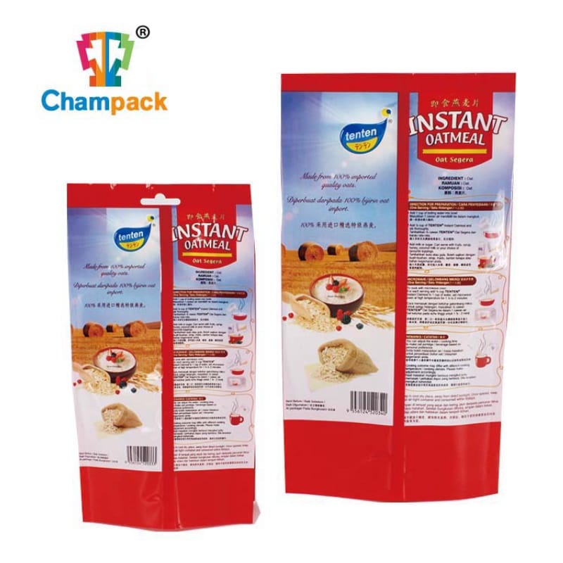 400g Customized side gusset pouch for instant oatmeal (3)