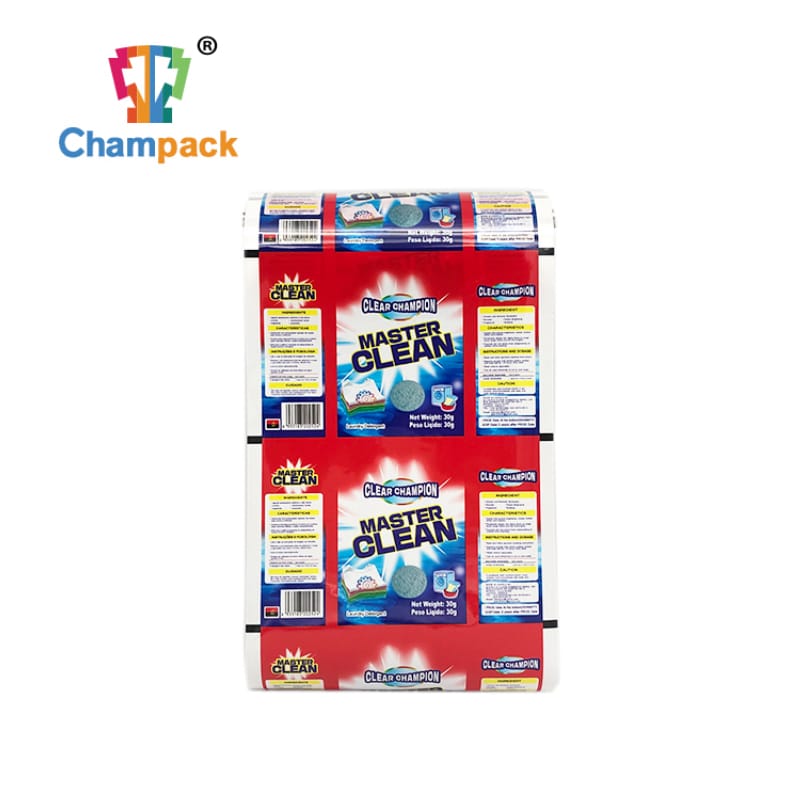 OEM clothe washing detergent powder PE white plastic sachet laminated industrial products packaging film roll film (2)